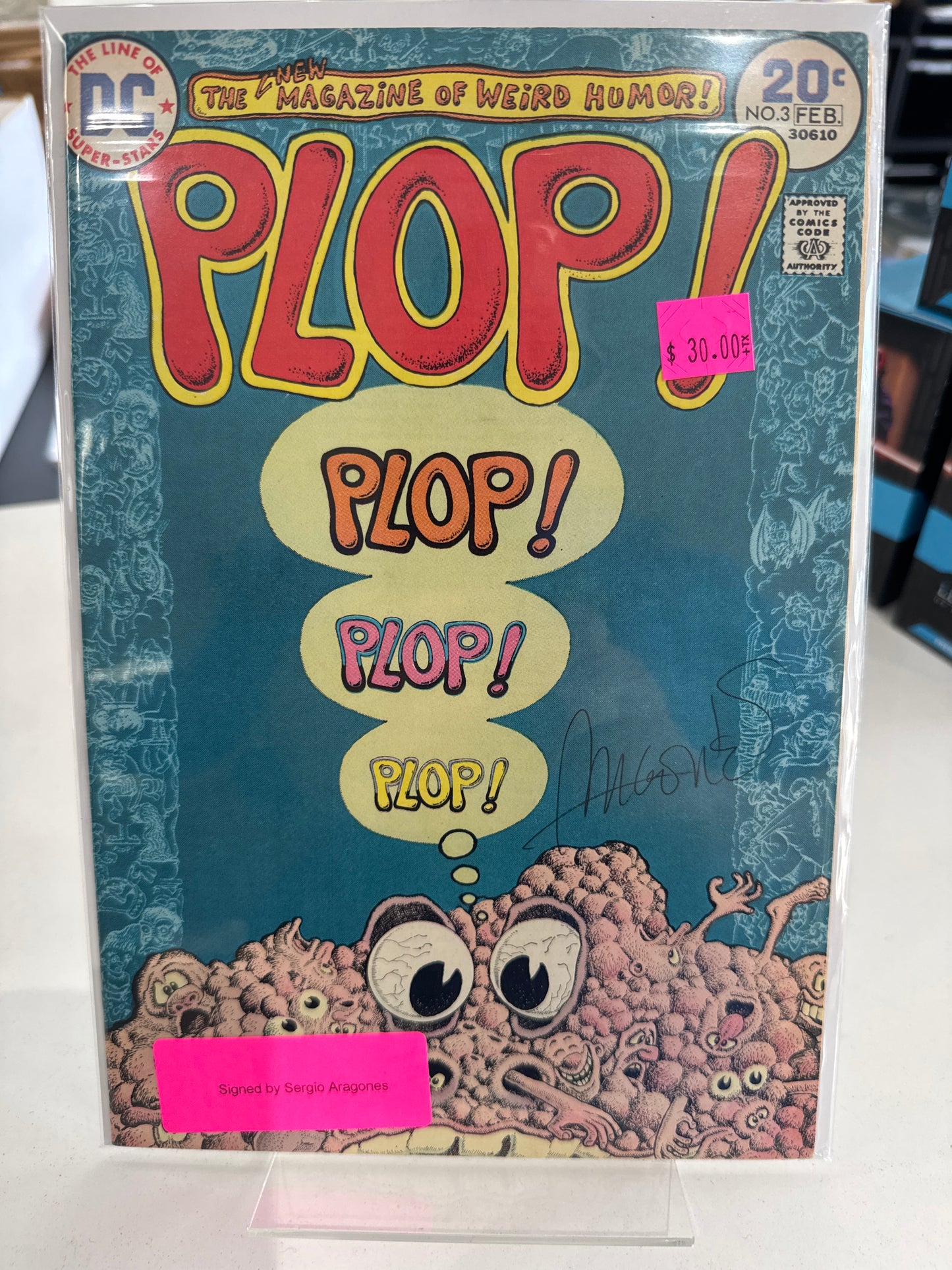 Plop #3 - Signed by Sergio Aragones