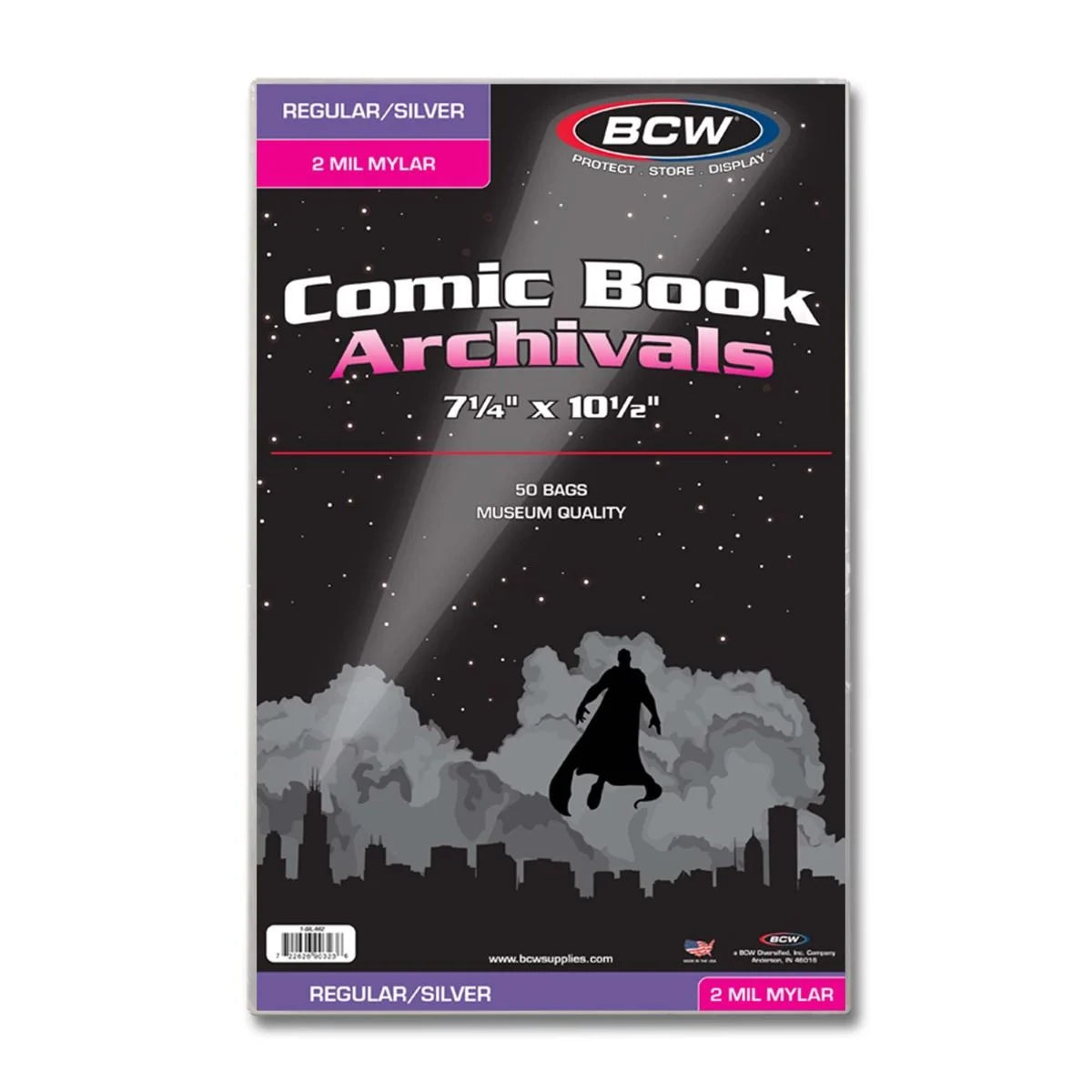 BCW: Silver/Regular Comic Mylar Archivals - 2 MIL