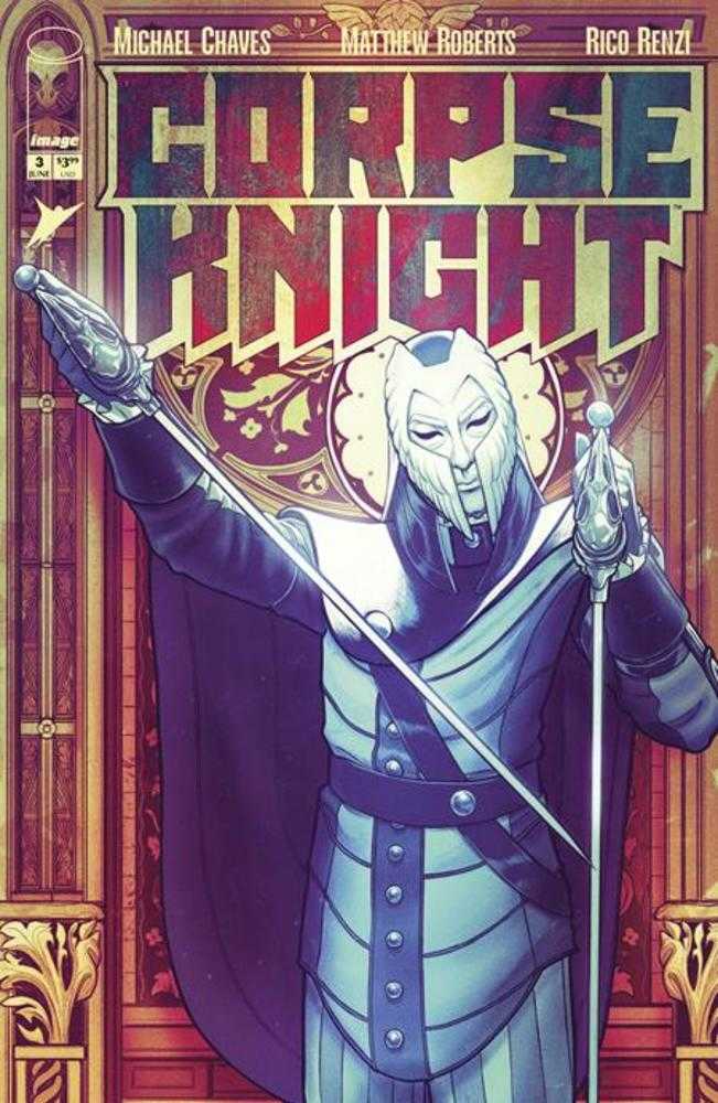 Corpse Knight #3 (Of 6) Cover D 1 in 25 Nimit Malavia Stained Glass Variant