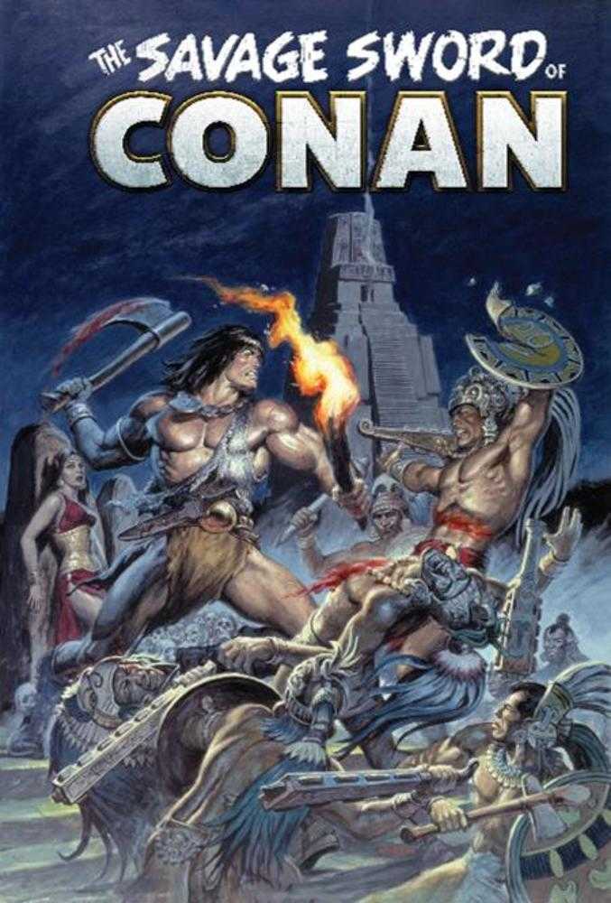 Savage Sword Of Conan The Original Comics Omnibus Hardcover Volume 12 Earl Norem Direct Market Edition Cover (Mature)