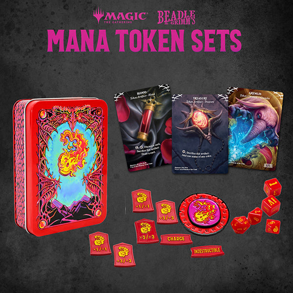 Magic Token Set - Red Mana