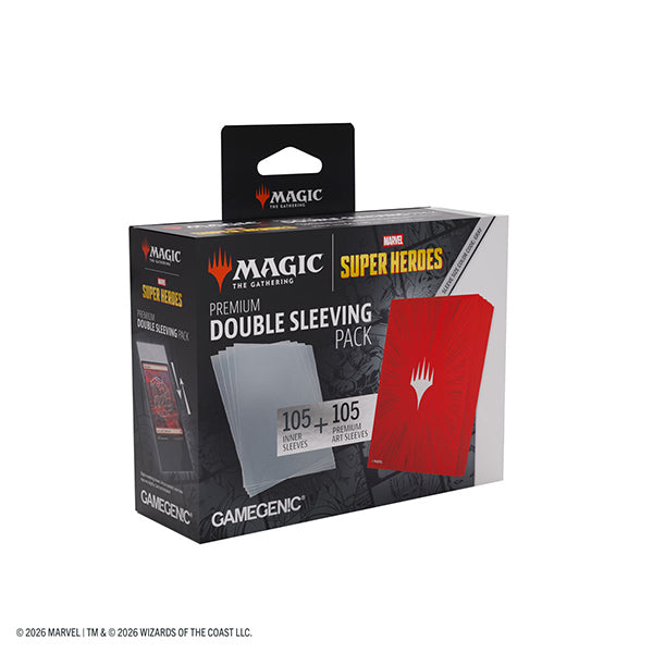 MTG: Marvel Super Heroes - Premium Double Sleeving Pack - Comic Burst Red