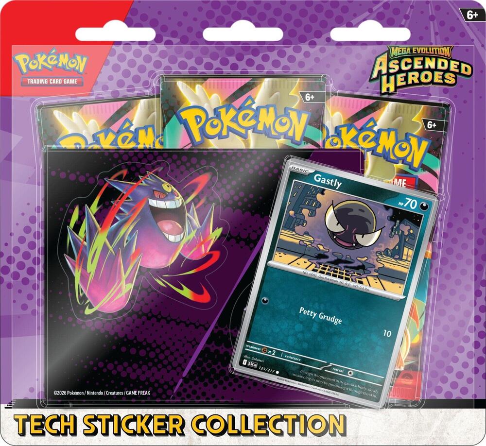 Pokemon TCG: Mega Evolution: Ascended Heroes Tech Sticker Collection