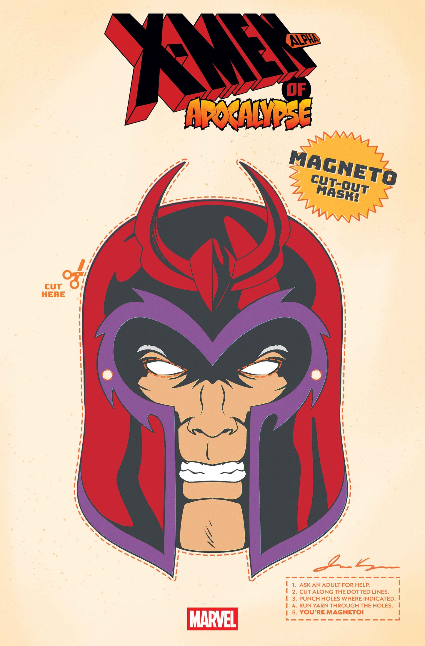 X Men Of Apocalypse Alpha #1 Retro Halloween Mask Variant