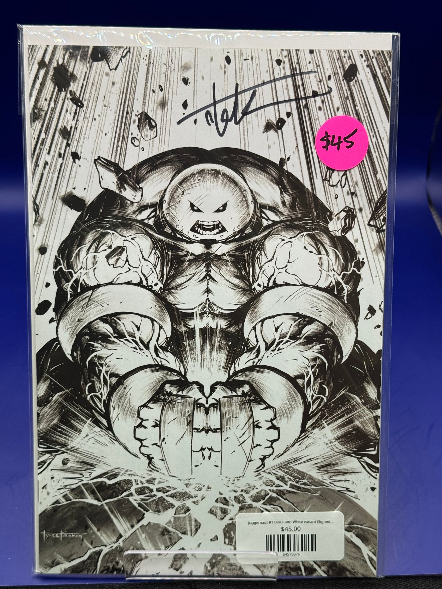 Juggernaut #1 Black and White variant (Signed w/COA)