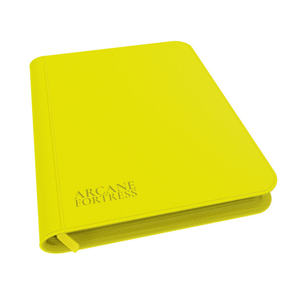 Arcane Fortress: 9-Pocket Zippered Binder - Neon Yellow