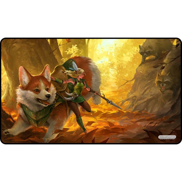 MTG Playmat Corgi and Elf
