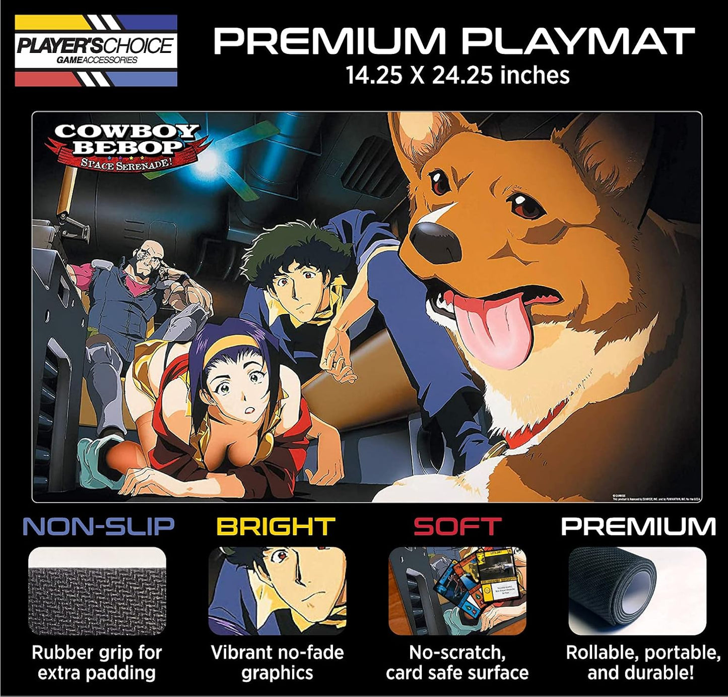 Officially Licensed Cowboy Bebop Playmat - Swordfish Team