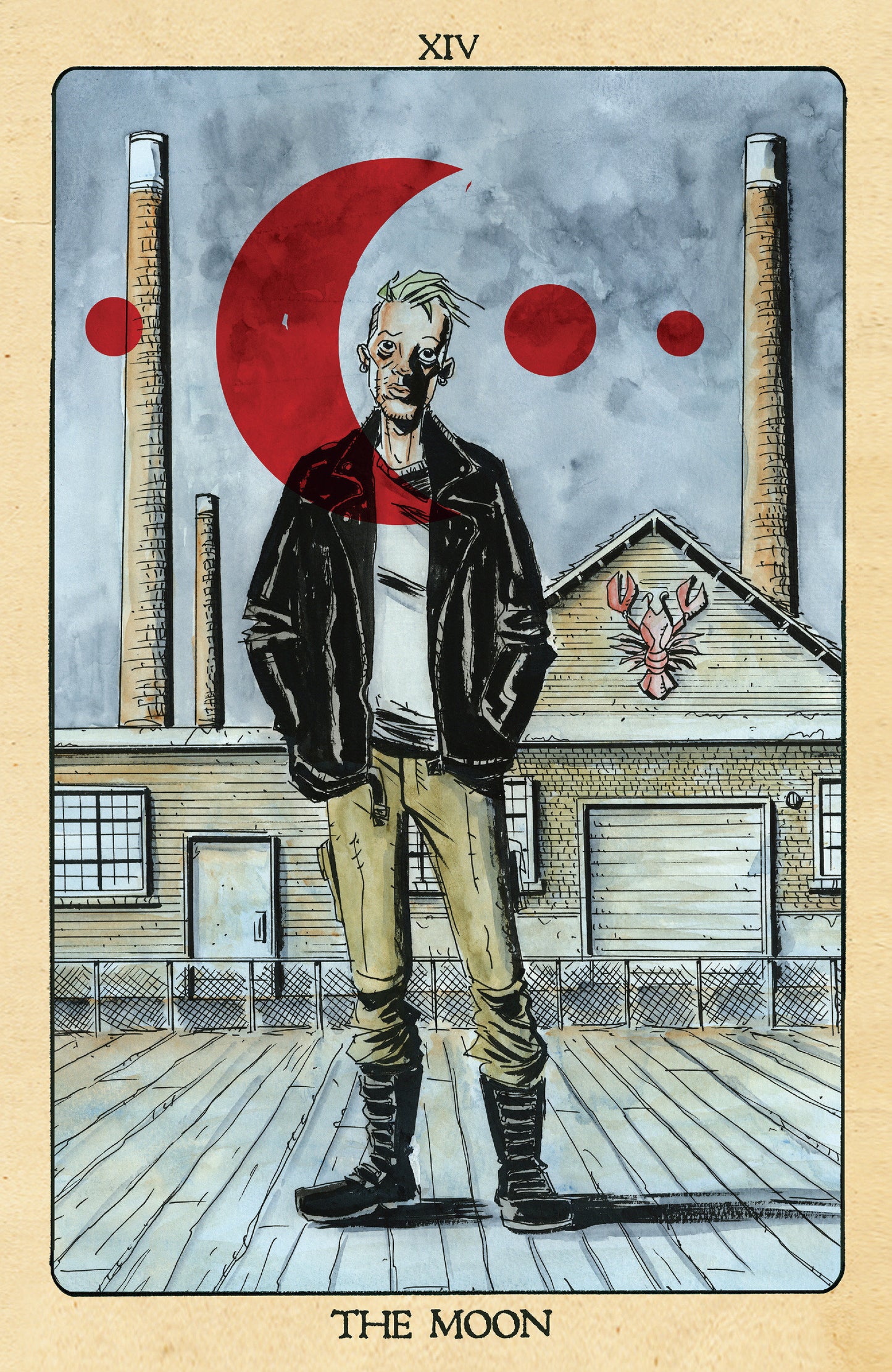 Minor Arcana #14 C 1 in 10 Variant Edition Tarot Card Variant (Full Art, Lemire)
