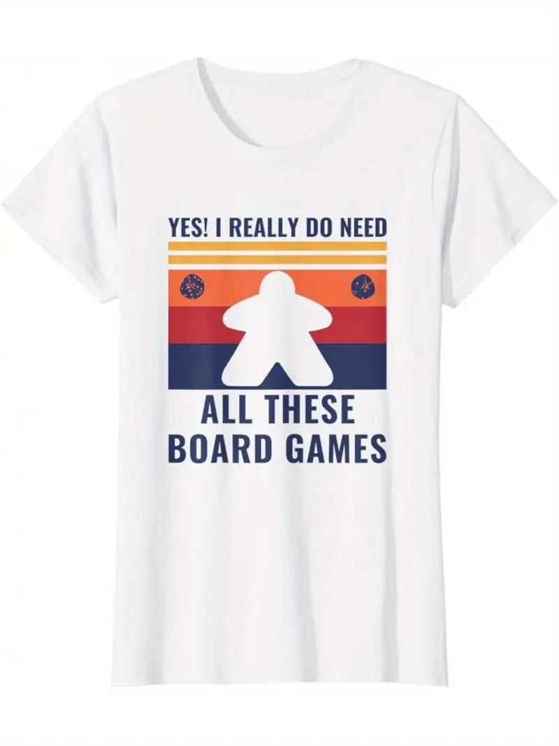 Need Board Games T-shirt- White- L