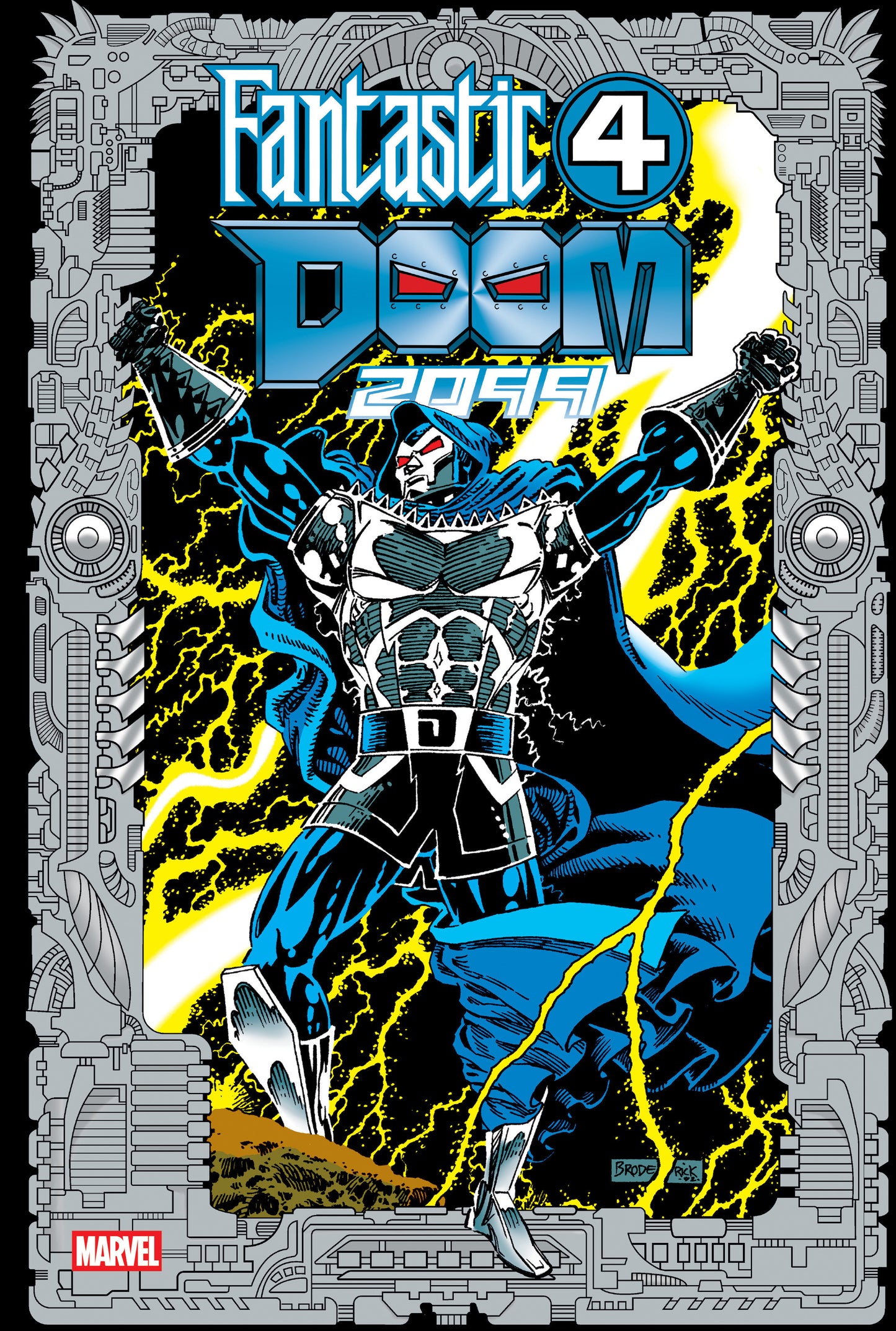 Fantastic Four Doom 2099 Omnibus Hardcover Pat Broderick Cover