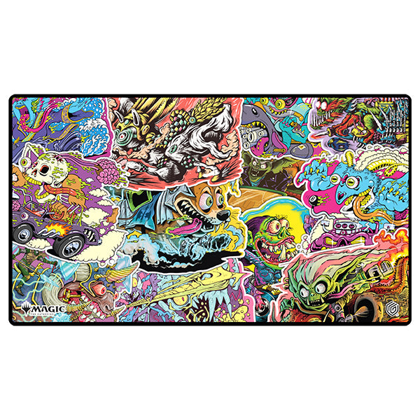 Playmat: MTG- “Aetherdrift” - Revved-Up Racers