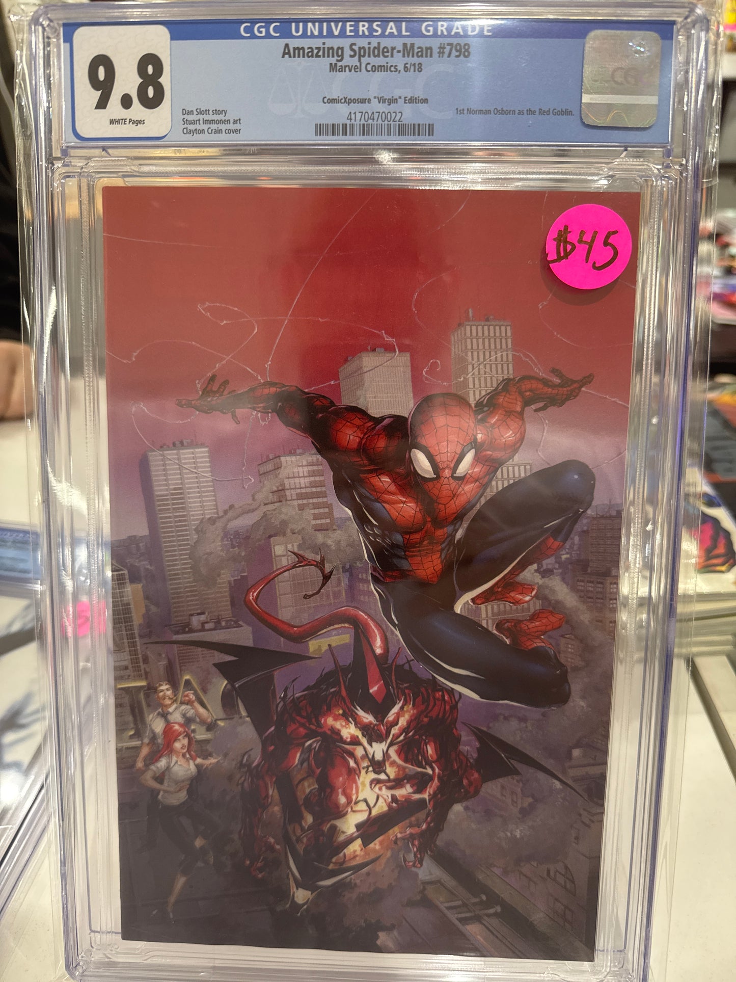 Amazing Spider-man #798 ComicXposure Virgin variant 9.8 Slab