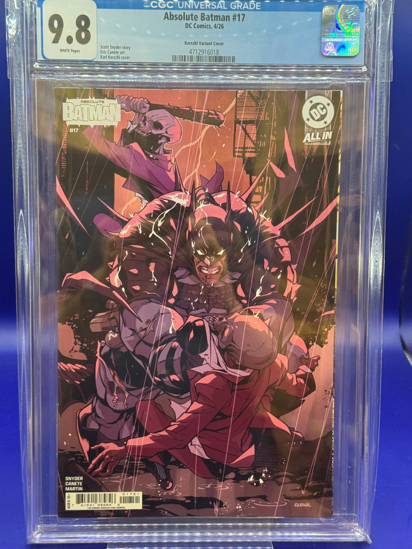 Absolute Batman #17 Slabbed 9.8