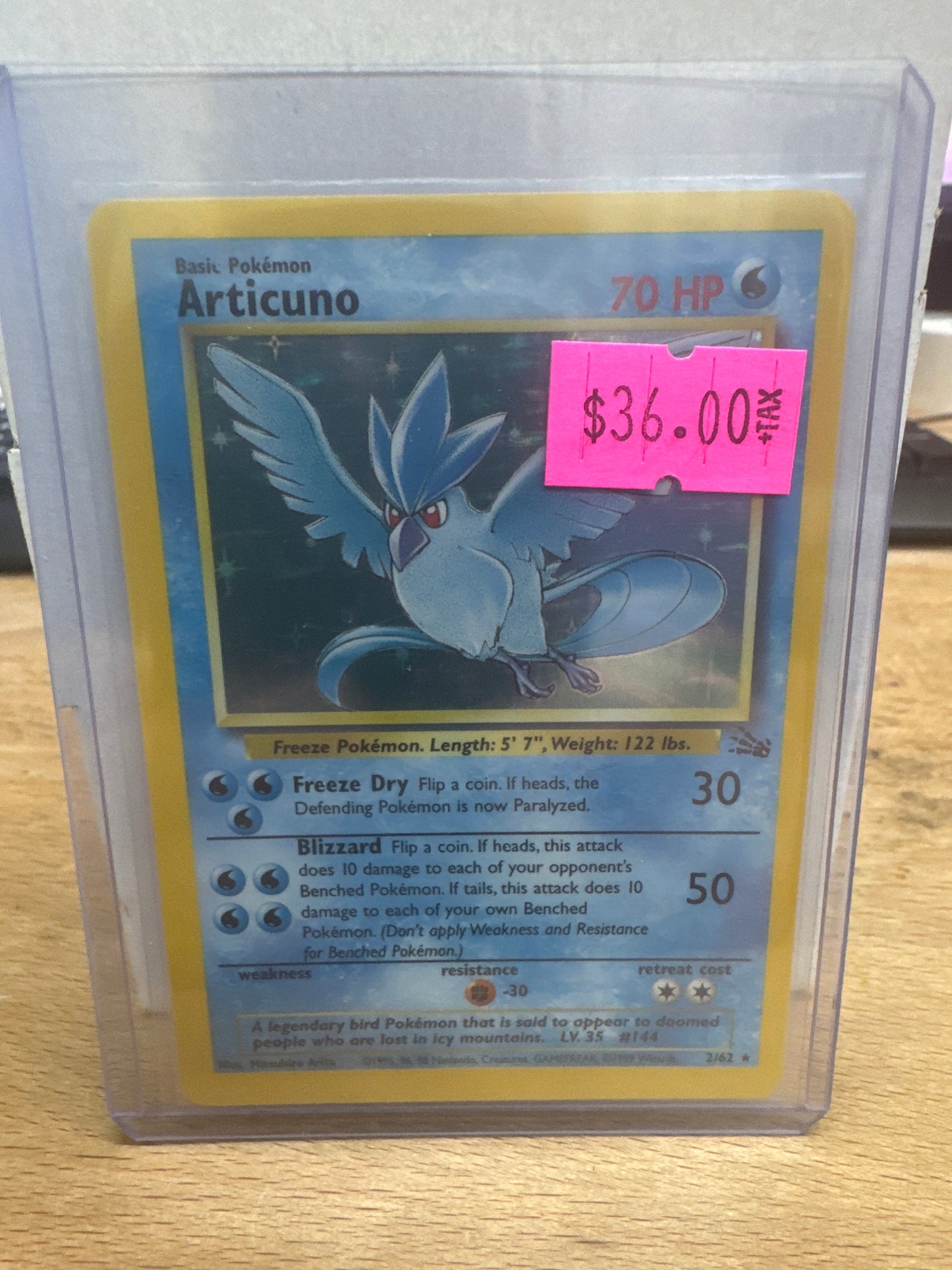 Articuno 2/62 Fossil Unlimited