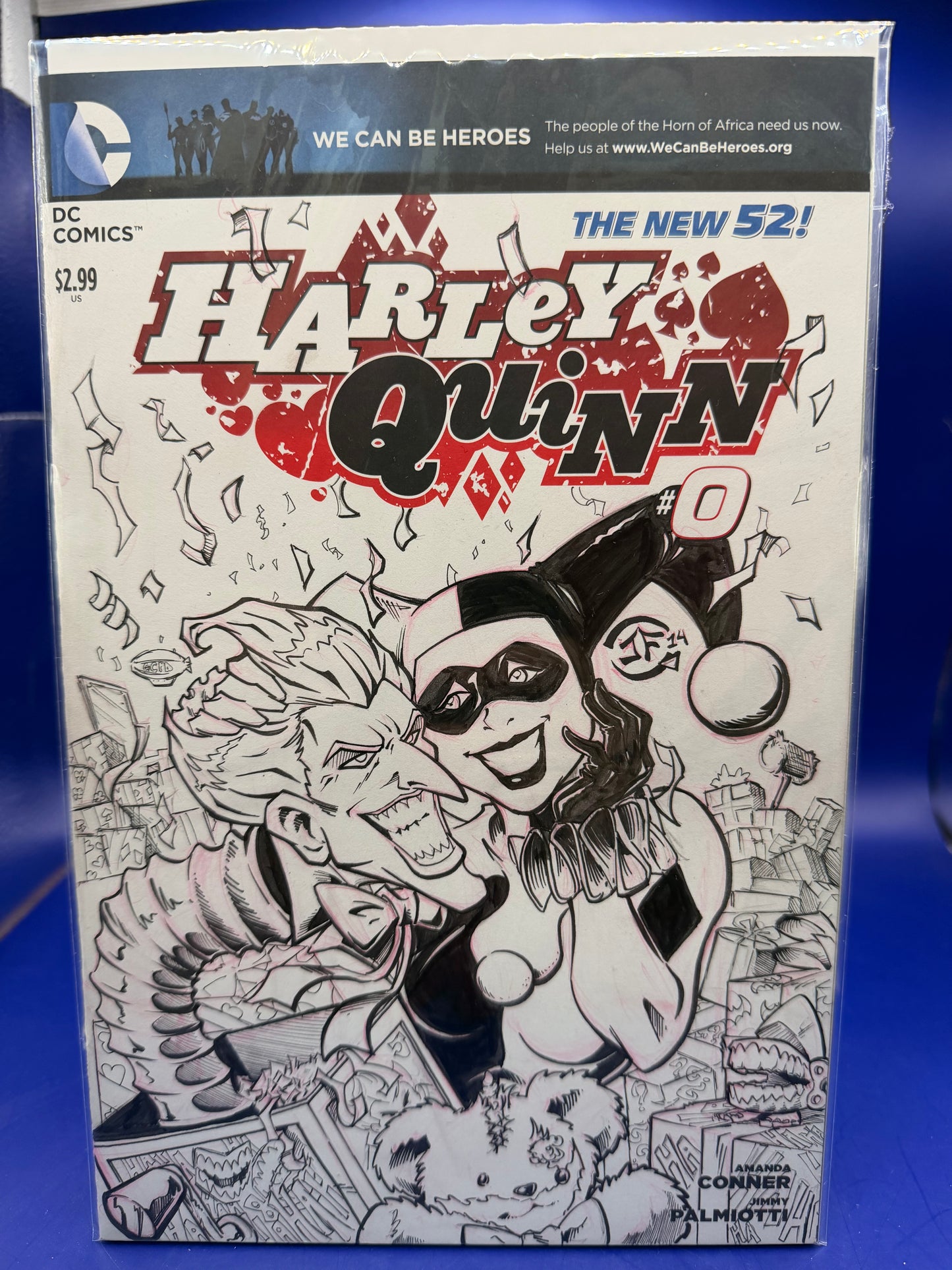 Harley Quinn #0 Blank Remarked by unknown artist
