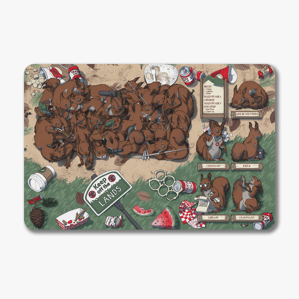 World of Trash - Squirrels - Rodent Ruckus Playmats