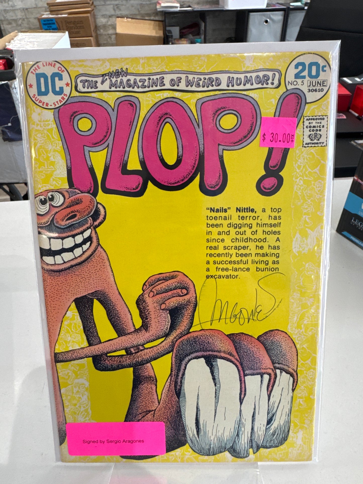Plop #5 - Signed by Sergio Aragones