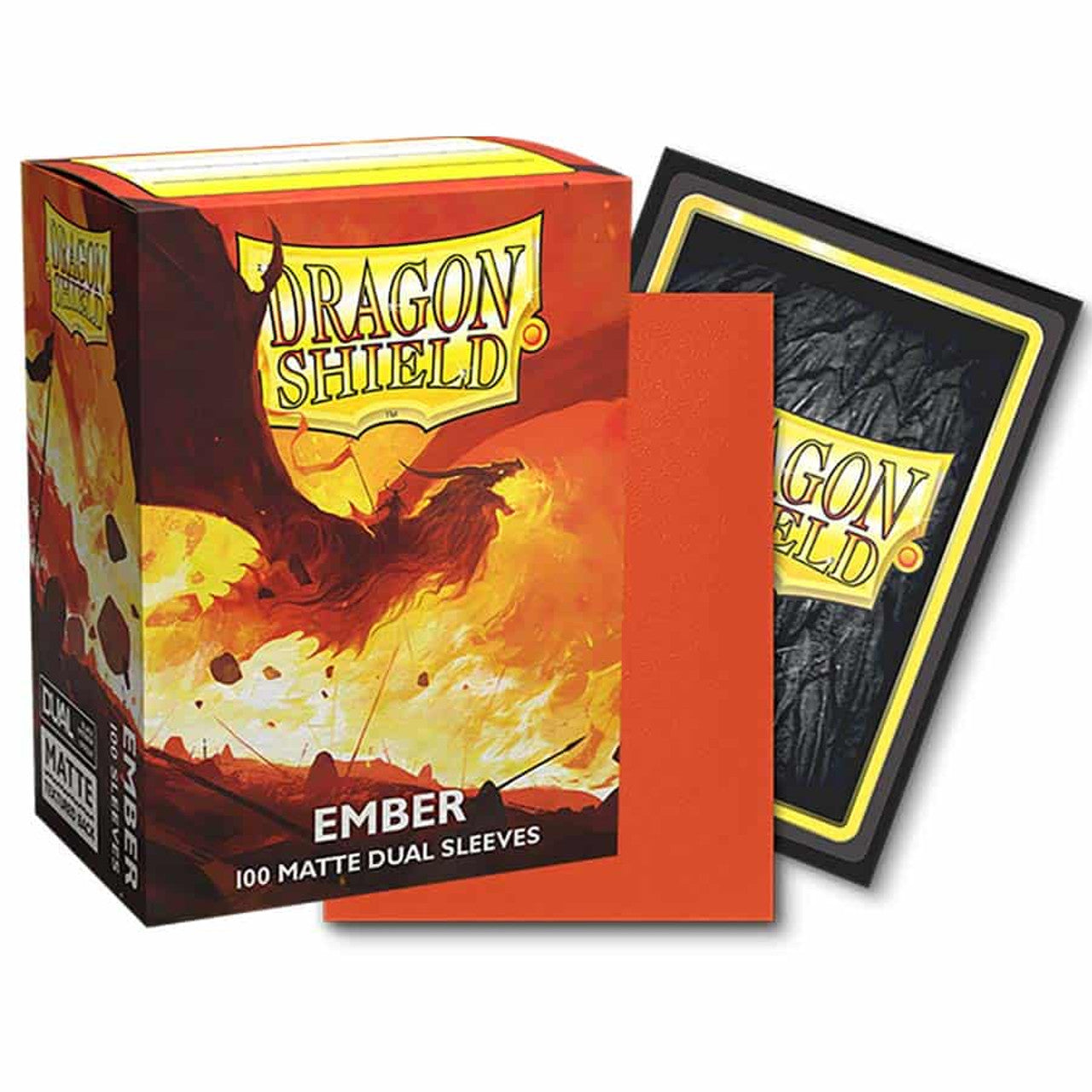 Dragon Shield Dual Matte sleeves, Ember , 100 ct