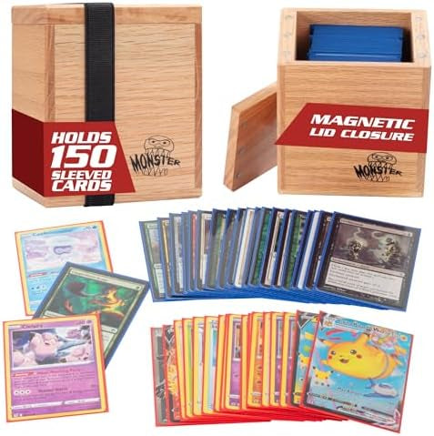 yugioh monster deck box Amazon.com: Monster Protectors Magnetic Double Deck Box- Blue, Holds 150  TCG Cards, Self-Locking Closure- Compatible with Pokémon, MTG Magic: The  Gathering, & Yu-Gi-Oh main image 1