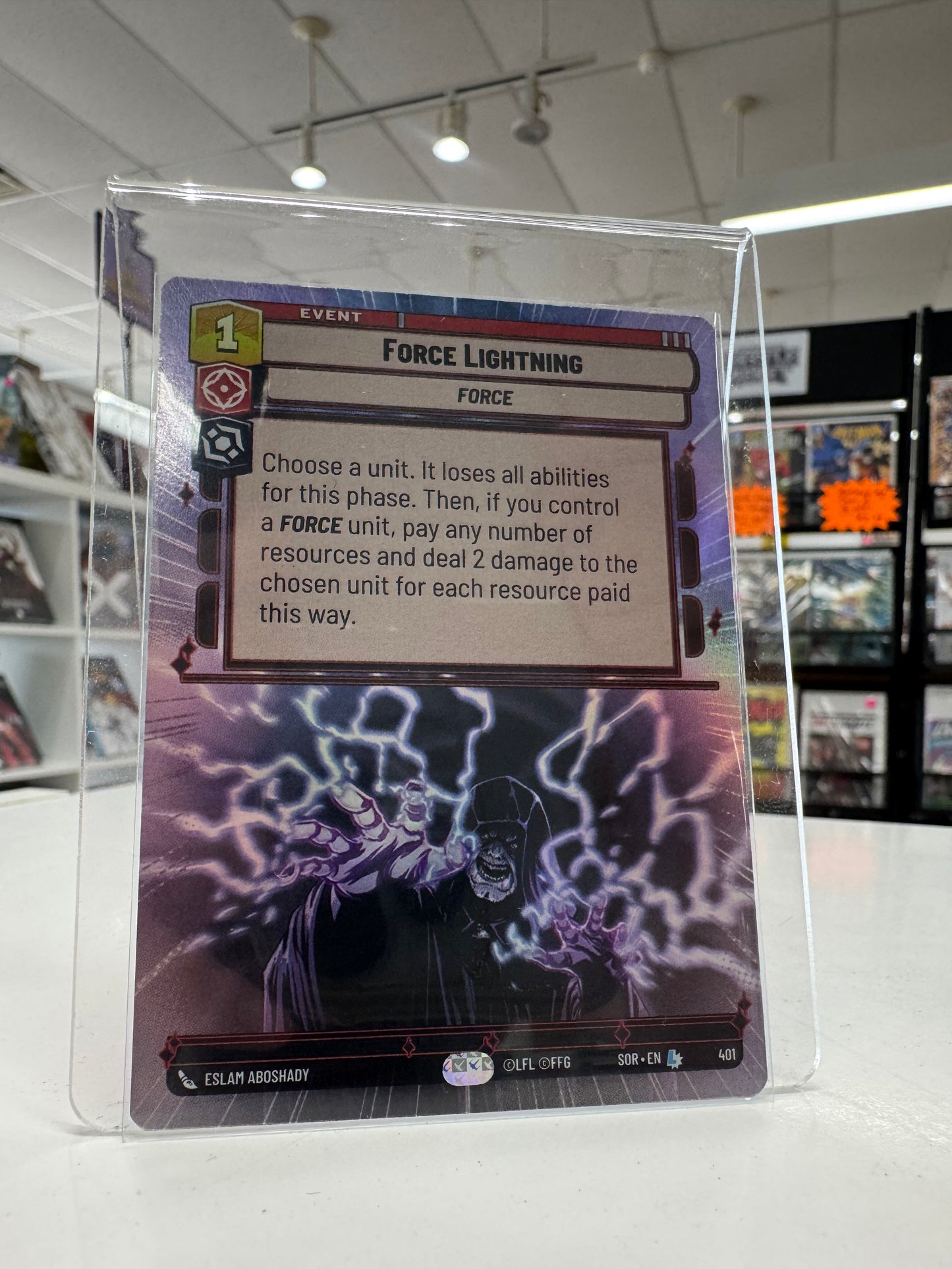 Star Wars Unlimited: Force Lightening (Hyperspace Foil)