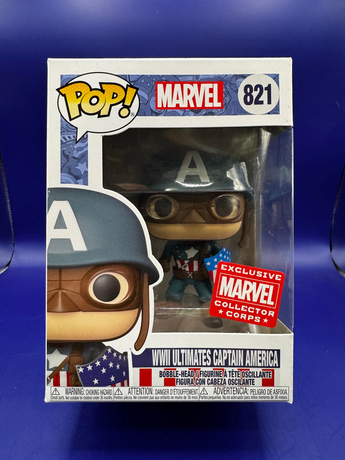 Funko Pop! Marvel - WWII Ultimates Captain America #821