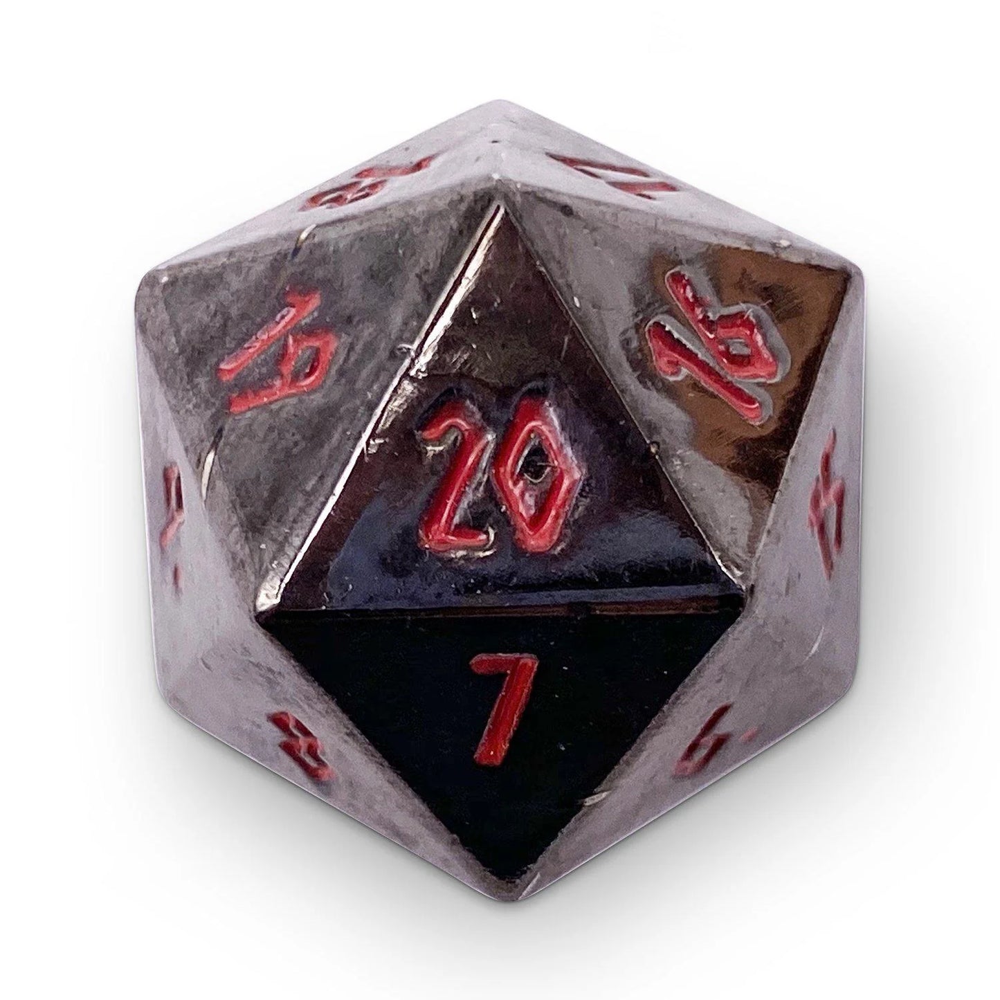 NIGHTMARE BLACK METAL COUNTDOWN DICE 25MM