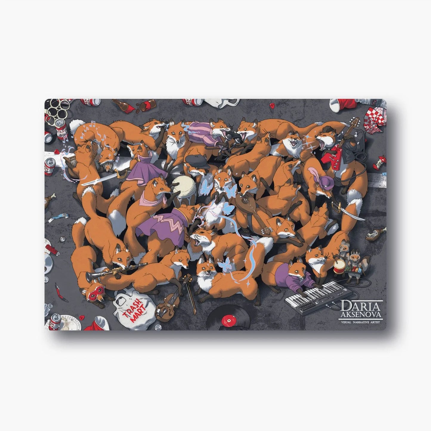 World of Trash - Bardic Foxes - "Zoneless" Playmat