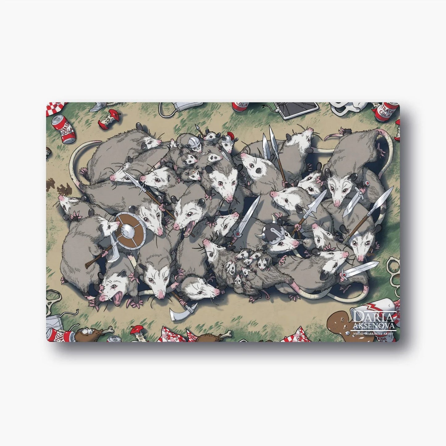 World of Trash - Opossums - "Zoneless" Playmats