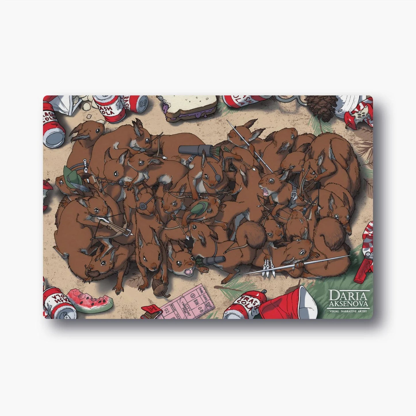 World of Trash - Ranger Squirrels - "Zoneless" Playmat