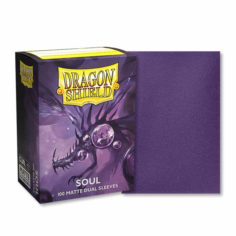 Dragon Shield Sleeves: Standard DUAL- Matte Purple/Soul