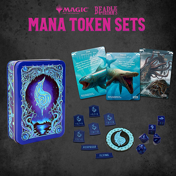 Magic Token Set - Blue Mana