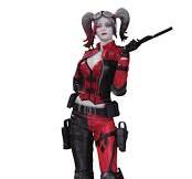 DC Collectibles Harley Quinn Injustice 2 Statue, Black/White/Red