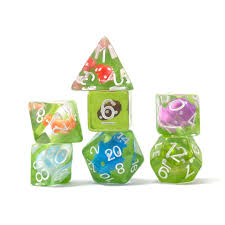 Dice Set Purple Mushroom Village