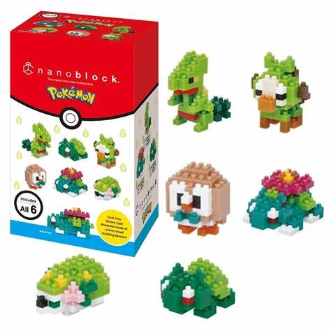 Nanoblock Pokémon Type Grass Set 1