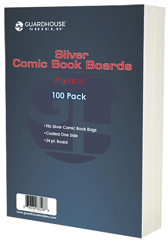 Silver Comic Book Boards (7 x 10 1/2) - 100 Pack (Copy)