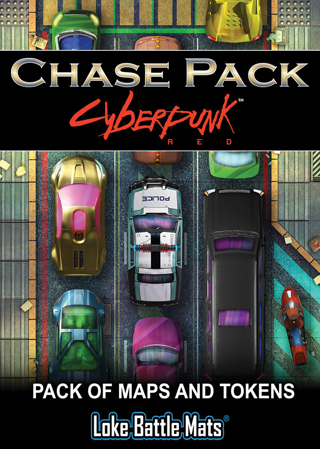 Cyberpunk RED RPG: Chase Pack Maps & Tokens