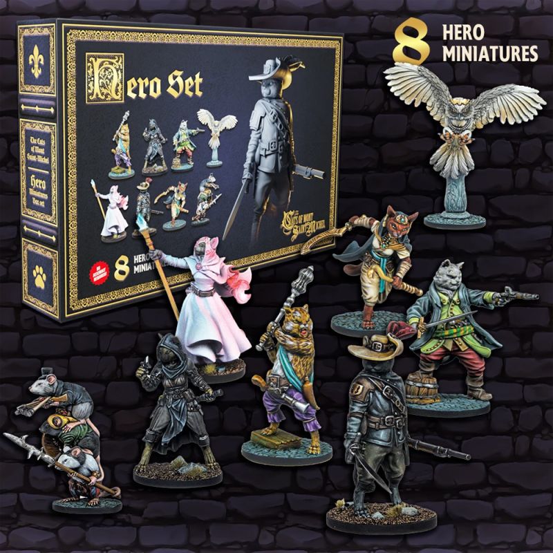 Cats of Mont Saint-Michel: Hero Set Miniatures