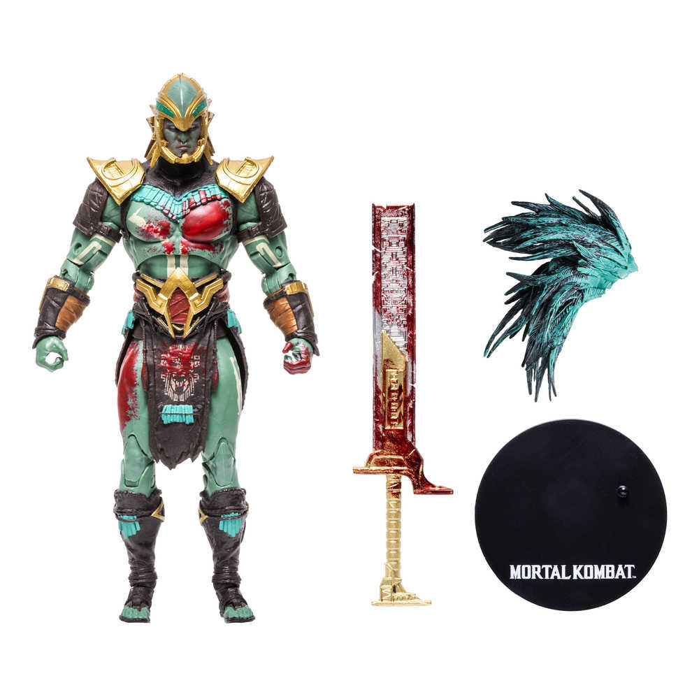 Mortal Kombat Wv8 Bloody Kotal Kahn 7in Scale Action Figure Case