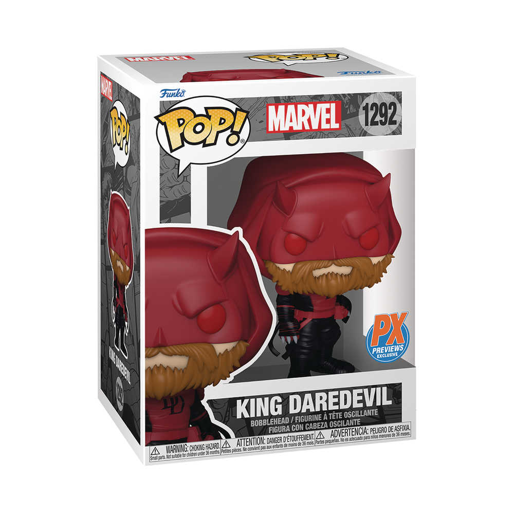 Pop Marvel King Daredevil Previews Exclusive Vinyl Figure – Bat City Games  & Comics