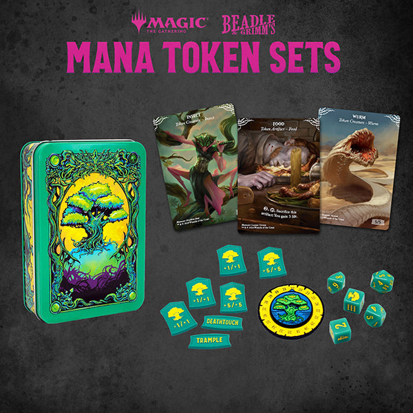Magic Token Set - Green Mana