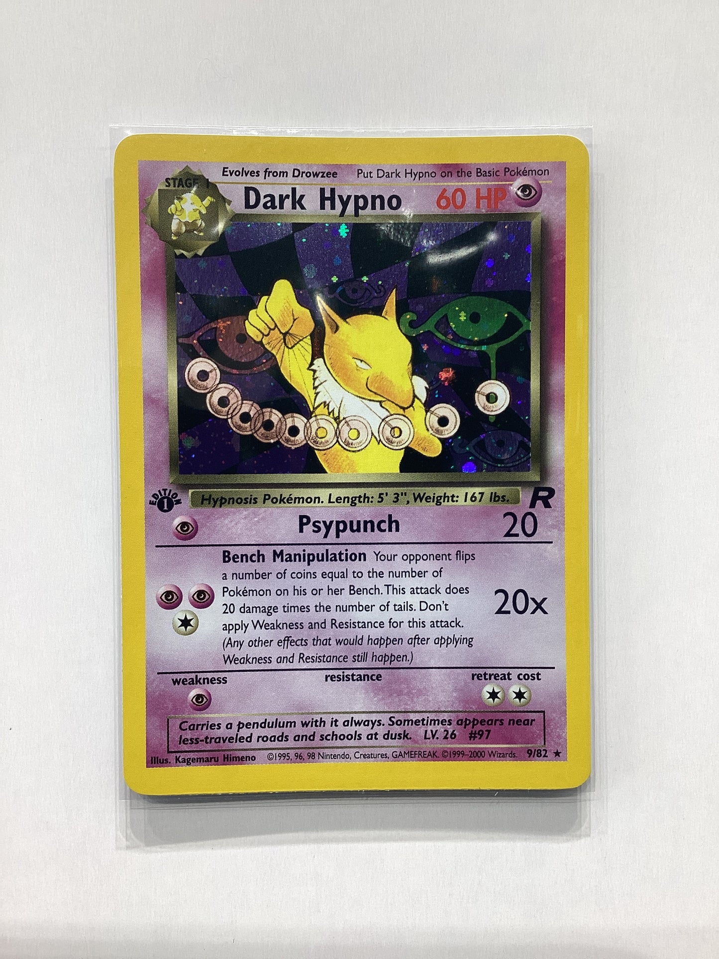 Dark Hypno (9/82) Team Rocket - 1st Ed. Holo Rare