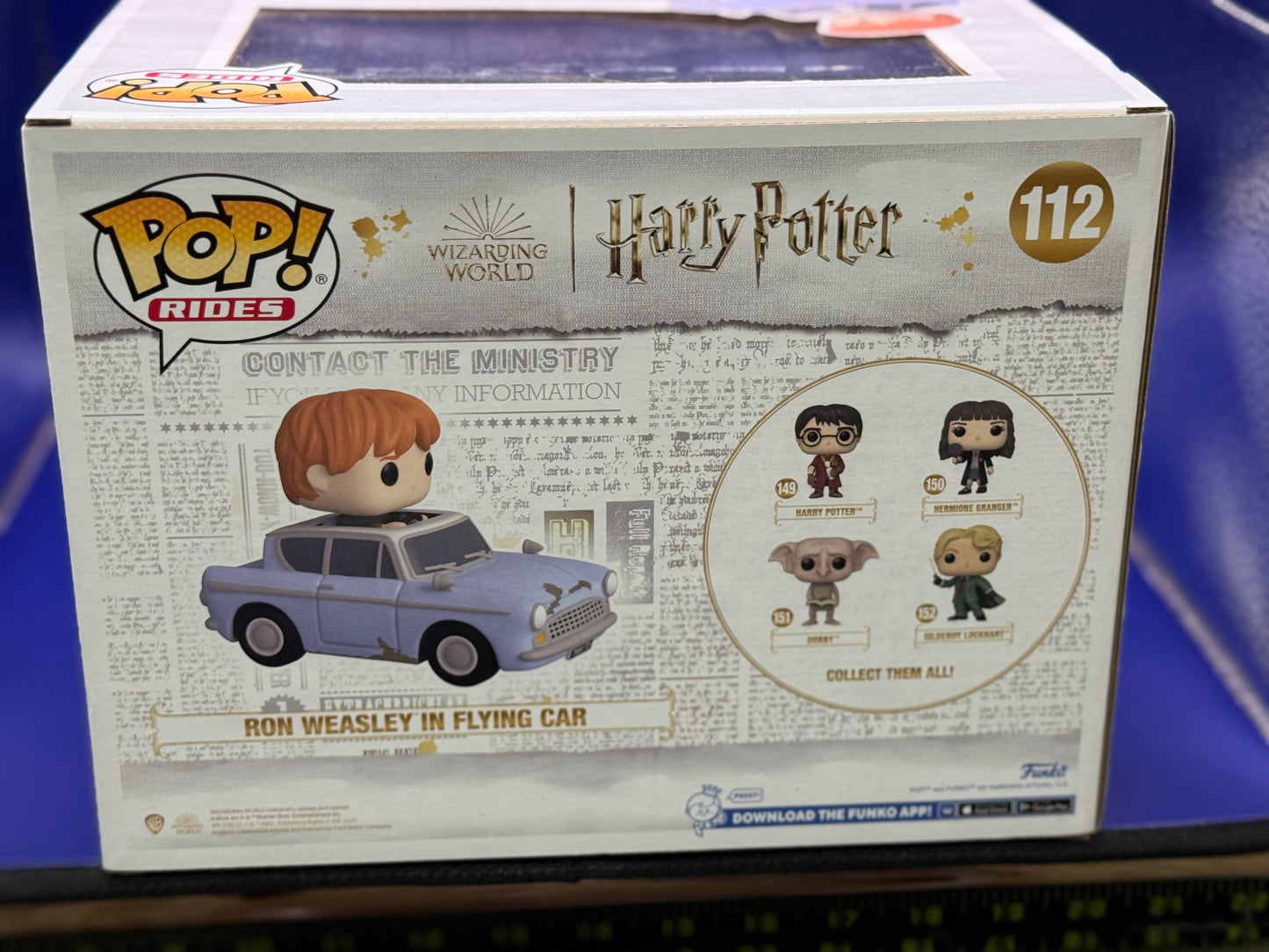 Funko Pop! Rides: Harry Potter - Ron Weasley in Flying Car #112