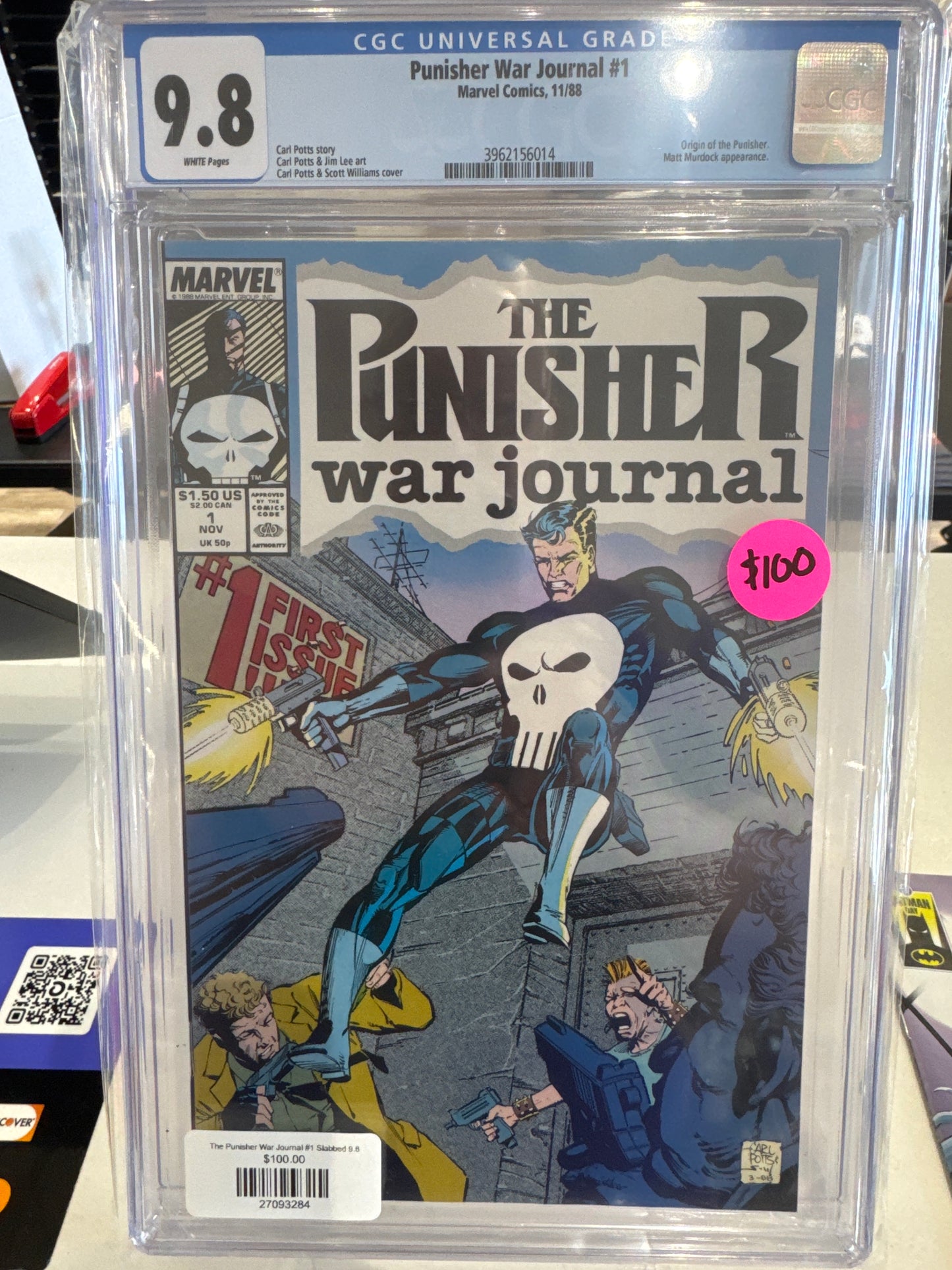 The Punisher War Journal #1 Slab 9.8