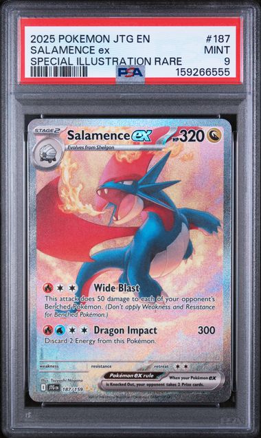 Salamence ex (#187) Journey Together - PSA 9 Mint SIR