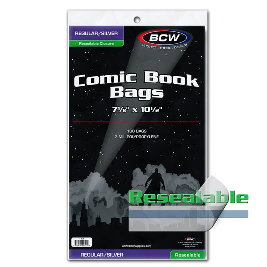 BCW: Resealable Silver/Regular Comic Bags