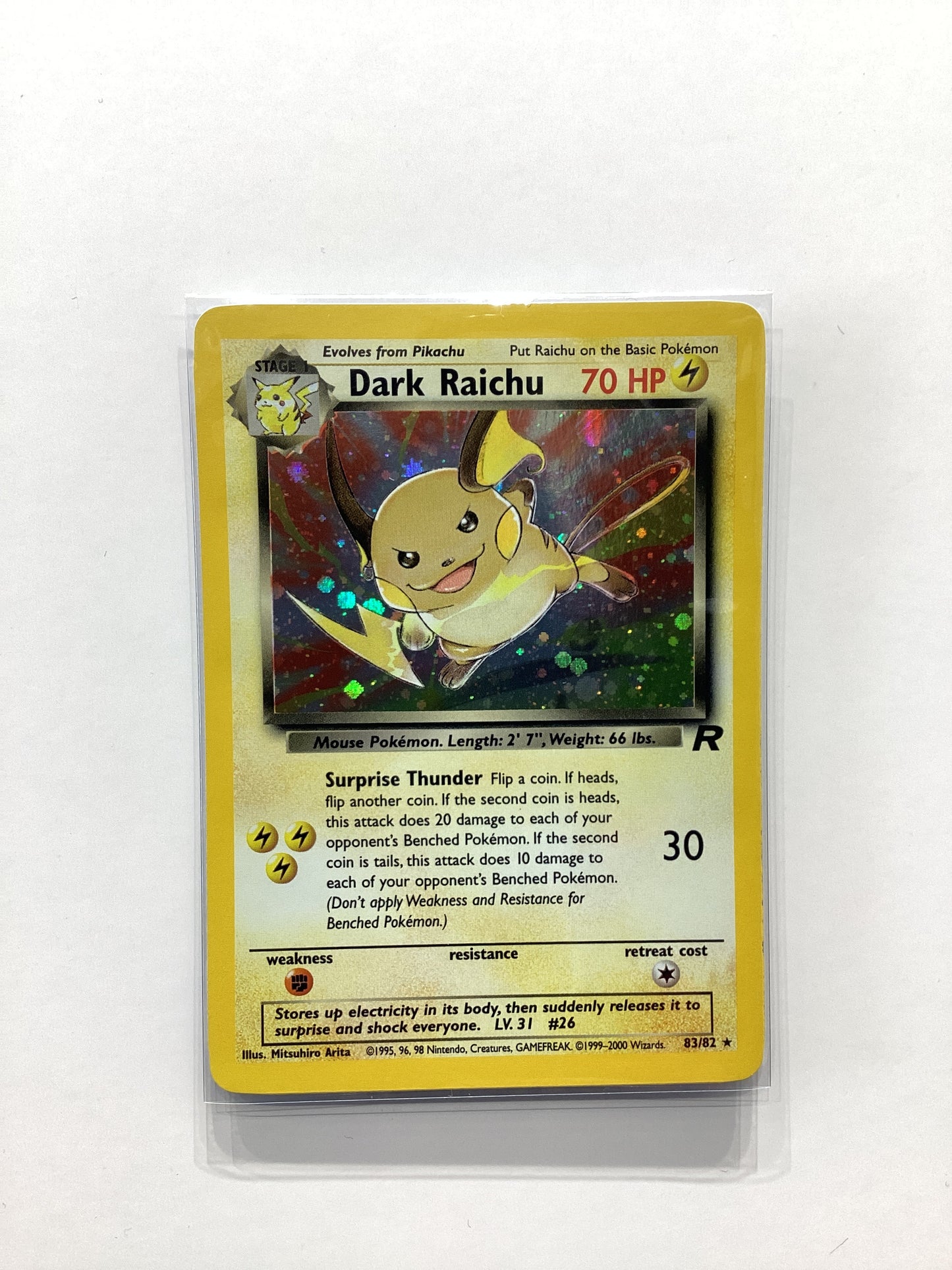 Dark Raichu (83/82) Team Rocket - Holo Rare