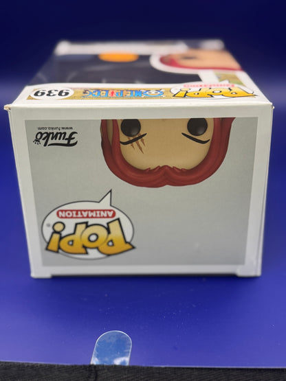 Funko Pop!  Shanks w/Hat 939 Special Edition (Silver & Blue) Sticker Shanks with Hat w/ hard protector