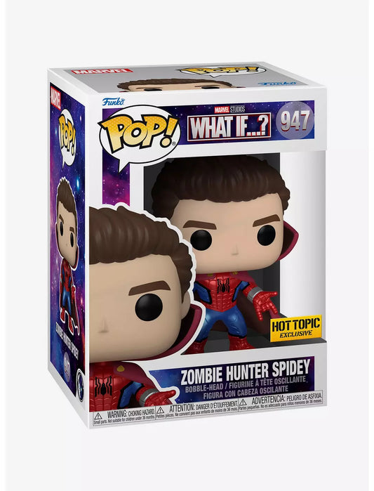 Funko Marvel What If...? Pop! Zombie Hunter Spidey Vinyl Figure Hot Topic Exclusive