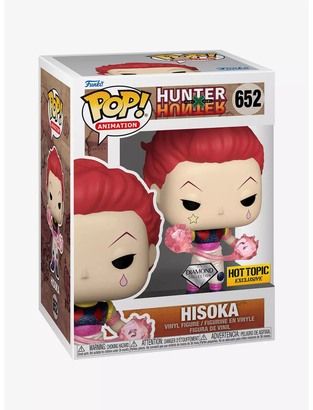 Funko Hunter X Hunter Diamond Collection Pop! Animation Hisoka Vinyl Figure Hot Topic Exclusive